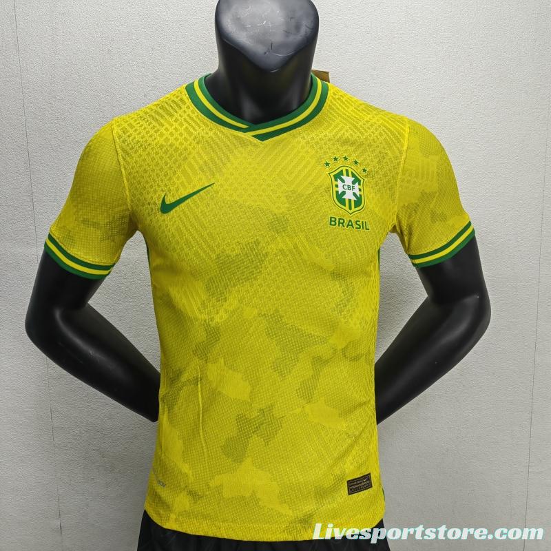 Player Version 2022 Brazil Yellow Special Jersey