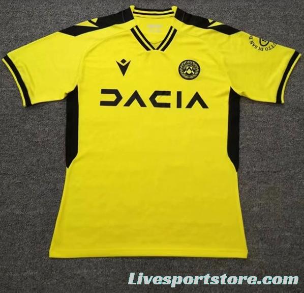 22/23 Udinese Away Yellow Jersey