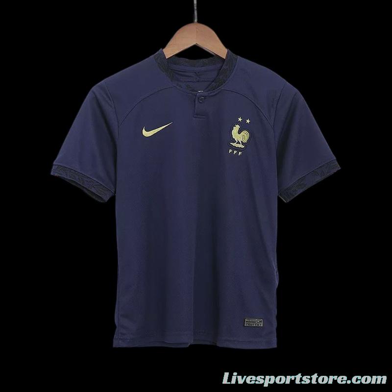 2022 France Home Kids Jersey