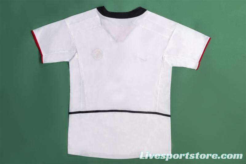 Retro 02/03 Manchester United Third White Soccer Jersey