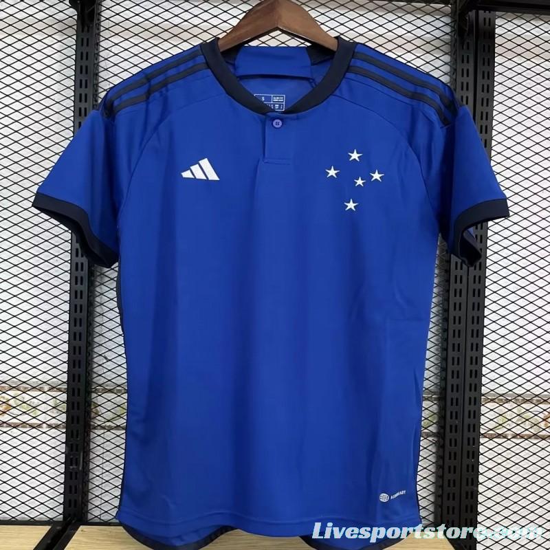 23/24 Cruzeiro Home Soccer Jersey