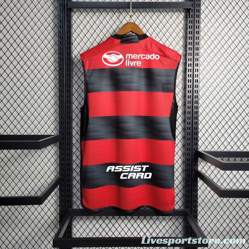 23/24 Flamengo Home Vest With  All Sponsors+Patches