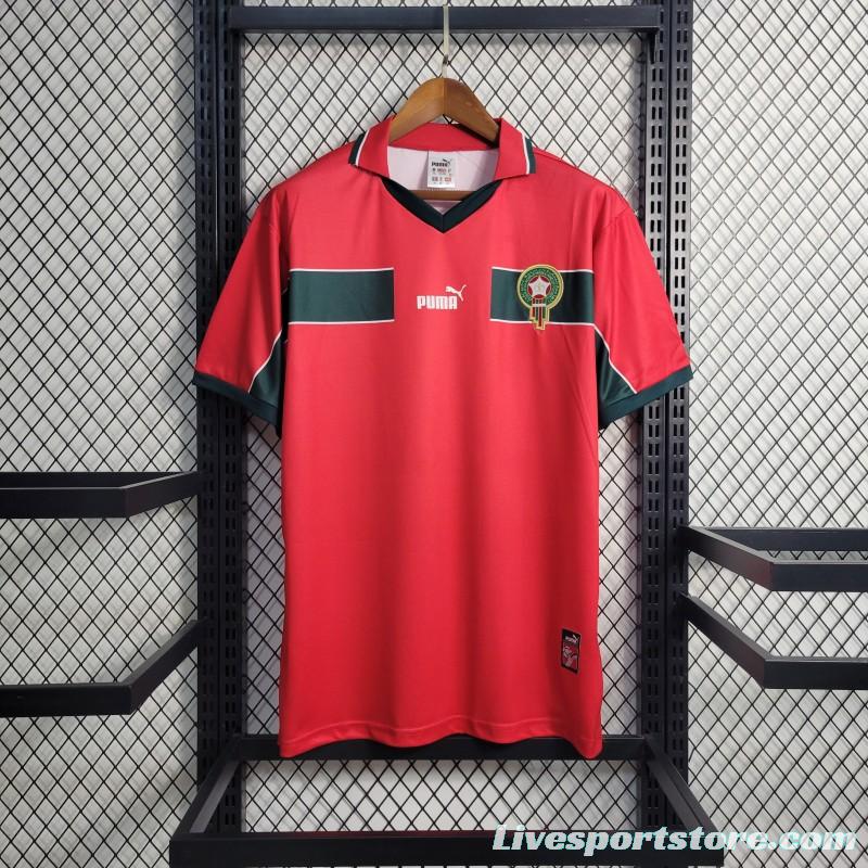 Retro 1998 Morocco Third Red Jersey