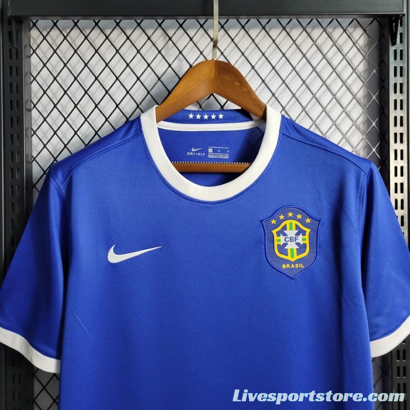 Retro 2006 Brazil Away Blue Jersey