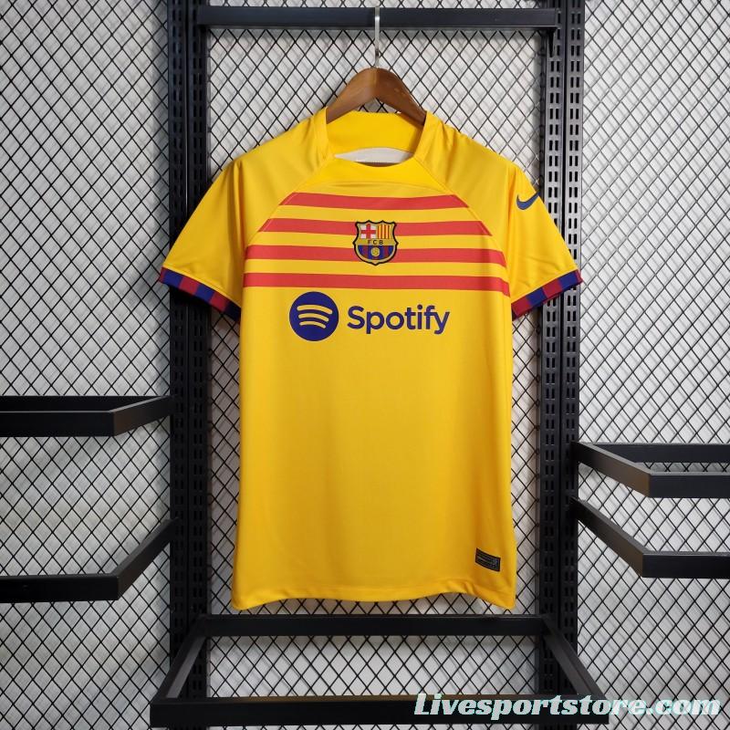 23-24 Barcelona Forth Yellow Jersey