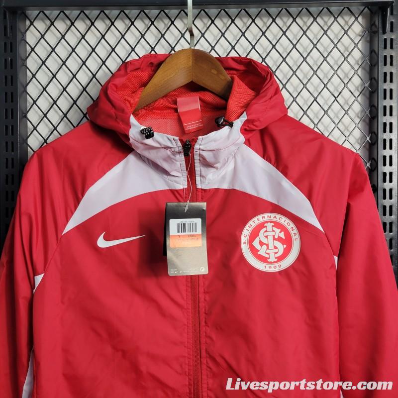 22-23 SC Internacional Red Windbreaker