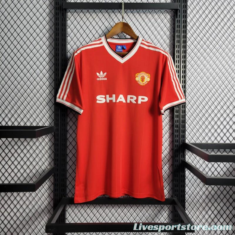 Retro 83/84 Manchester United Home Jersey