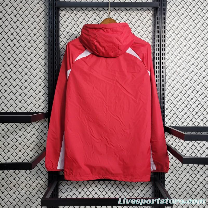 22-23 SC Internacional Red Windbreaker