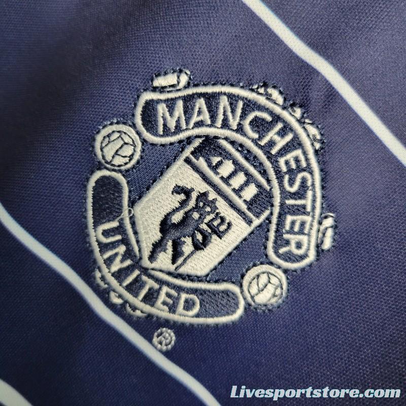 Retro 1999/00 Manchester United Away Soccer Jersey