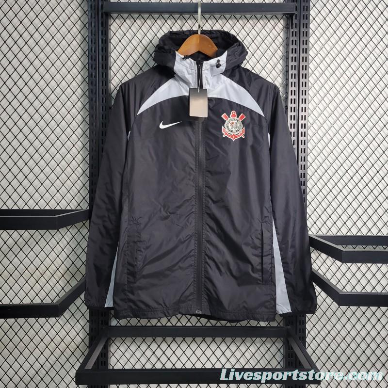 23-24 Corinthians Black Windbreaker