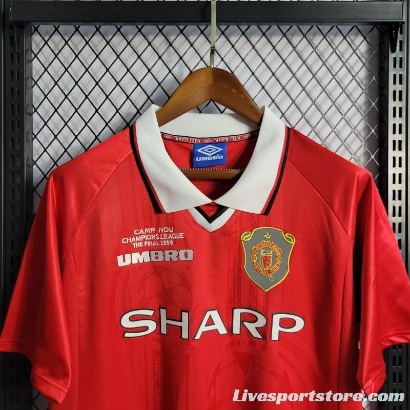 Retro 99/00 Manchester United Home Jersey