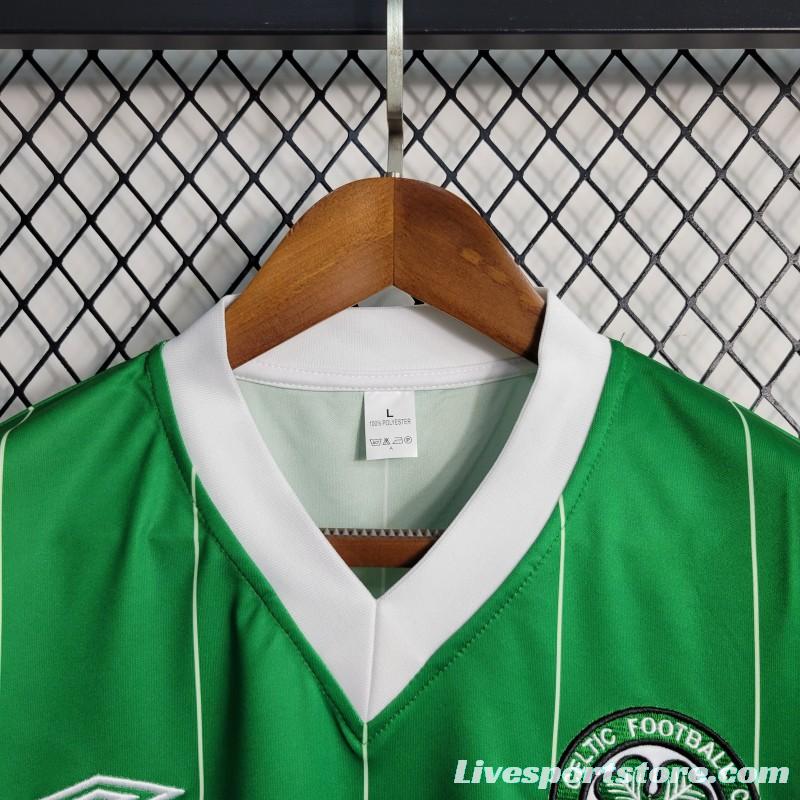 Retro 1984/86 Celtics 2 Away Game Soccer Jersey