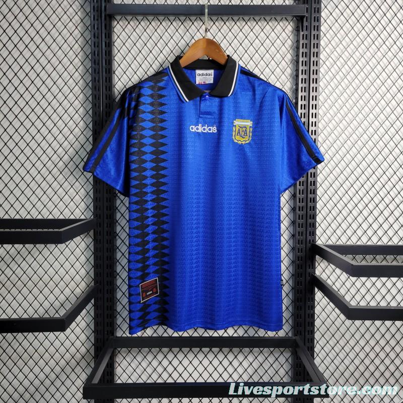 Retro 1994 Argentina Away Blue Jersey