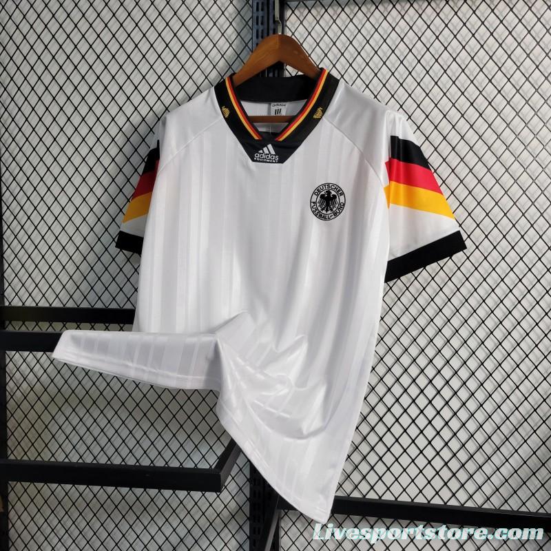 Retro 1992 Germany Home Soccer Jersey