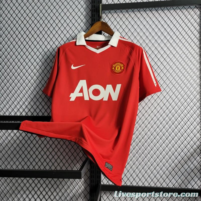 Retro 10-11 Manchester United Home Jersey