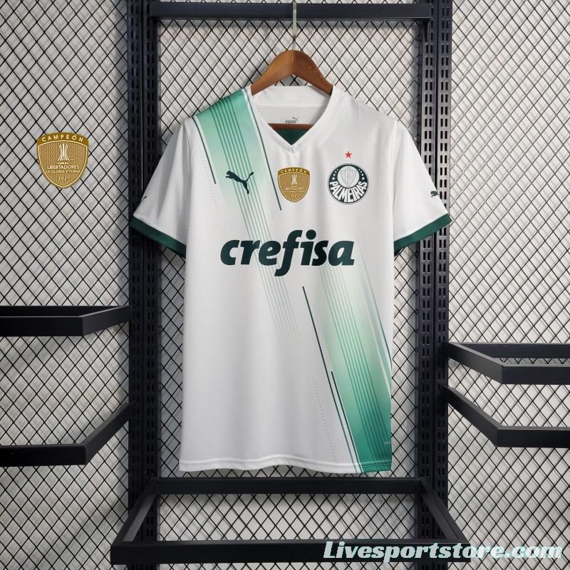 23/24 Palmeiras Away Jersey +With Full Sponsors+Patches