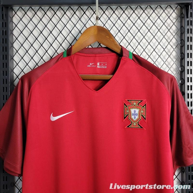 Retro 2016 Portugal Home Jersey