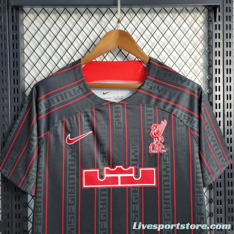 23/24 Liverpool x Lebron Black Jersey