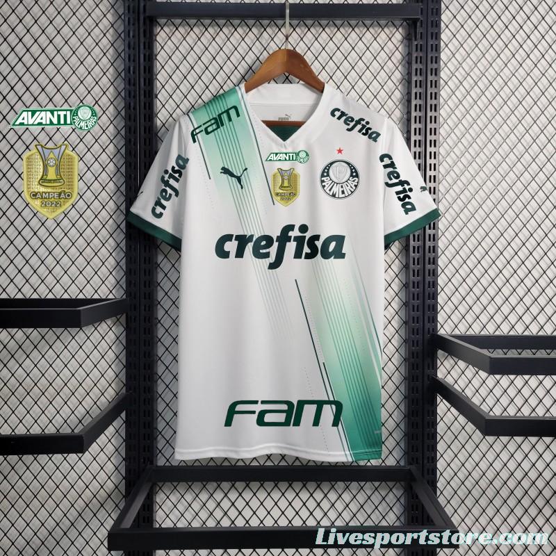 23/24 Palmeiras Away Jersey +With Full Sponsors+Patches