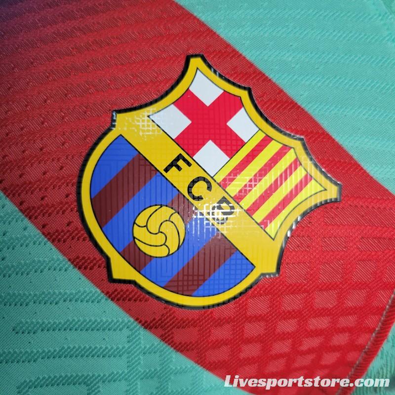 Player Version 23-24 Barcelona Green Special Jersey