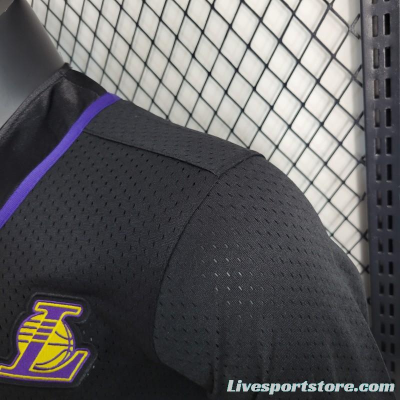 2023 NBA Lakers STATEMENT BASEBALL Black Jersey