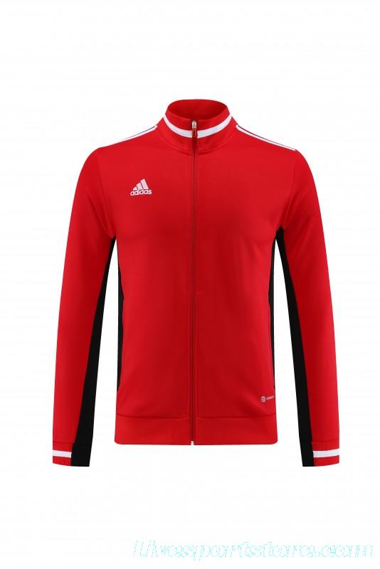 2023 Adidas Red Black Full Zipper Jacket +Pants