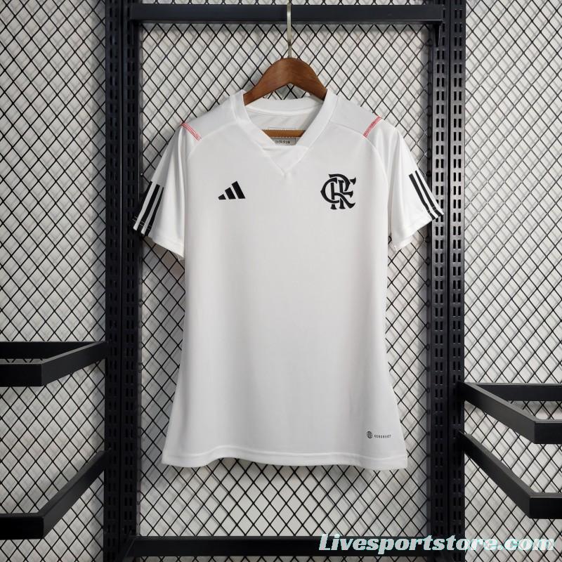 23-24 Women Flamengo White Training Jersey