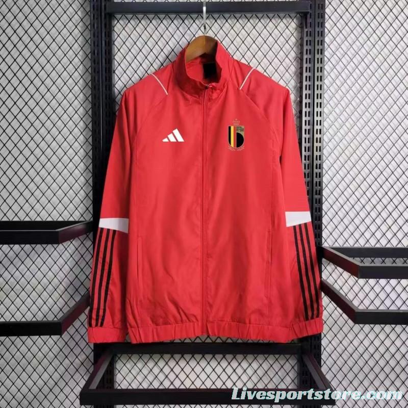 2023 Belgium Red Windbreaker