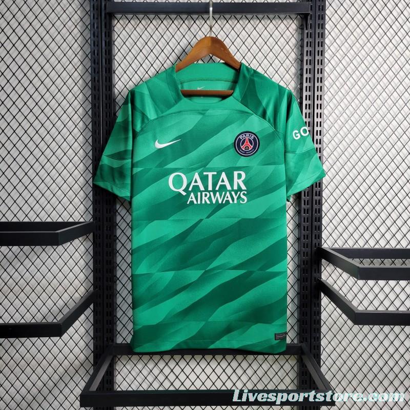 23-24 PSG Green Goalkeeper Jersey