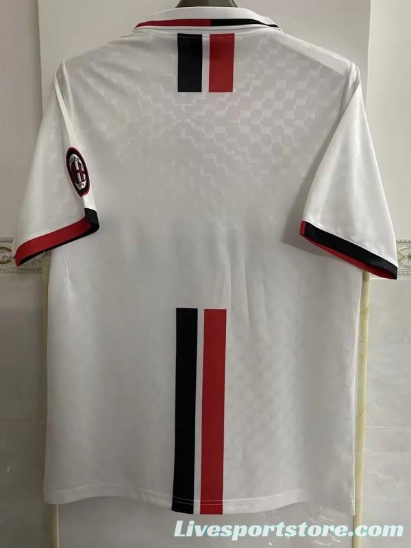 Retro 95/97 AC Milan Away White Jersey