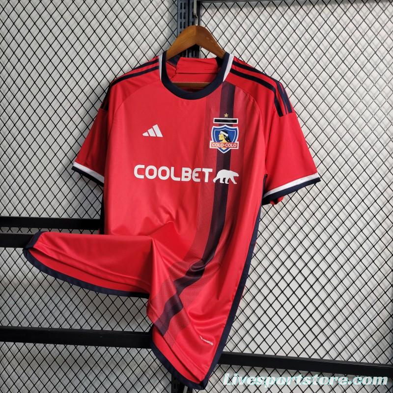 23-24 COLO COLO AWAY Red Jersey