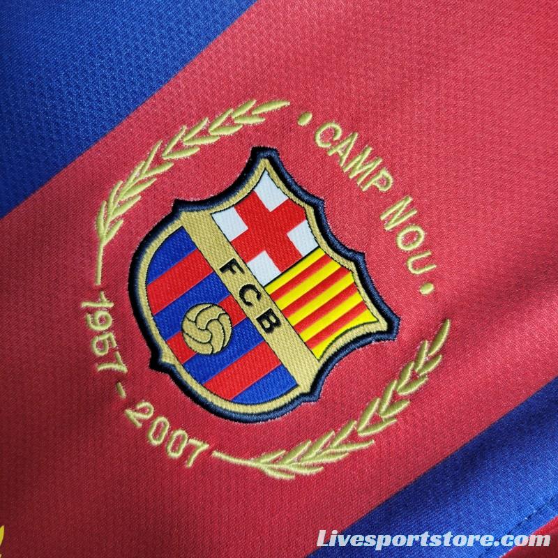 Retro 07-08 Barcelona Home Soccer Jersey