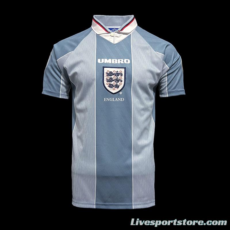 Retro 1996 England Away Soccer Jersey