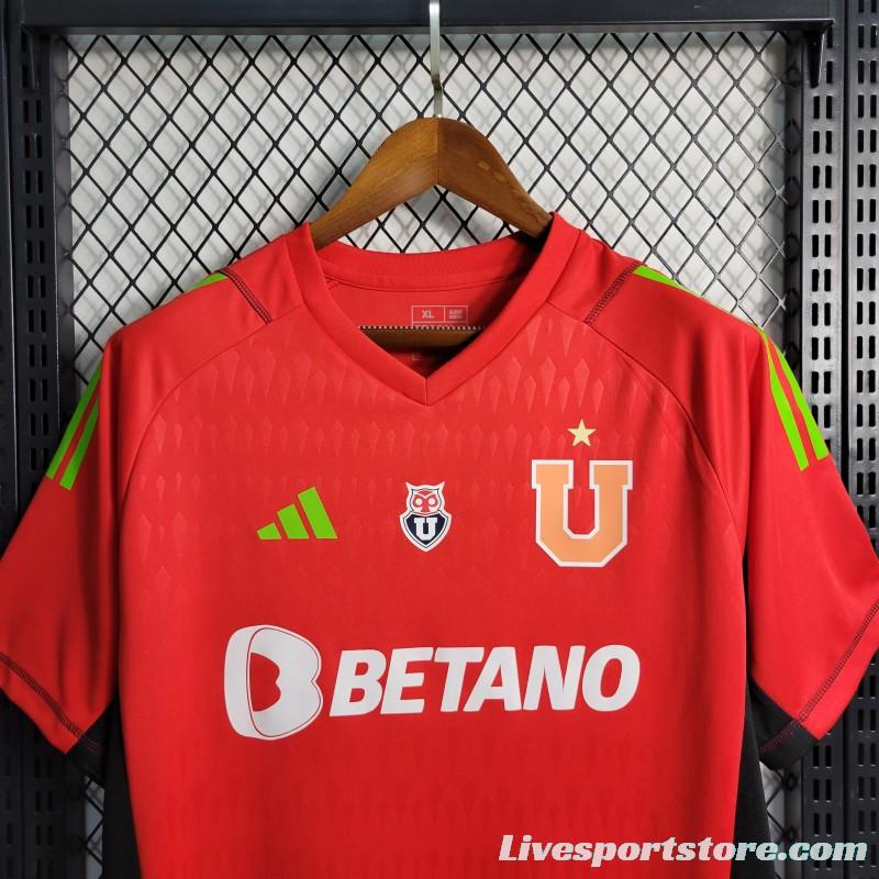 23-24 Club Universidad De Chile Red Goalkeeper Jersey