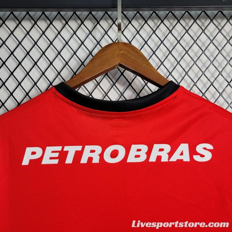 Retro 08-09 Flamengo Third Black Red Jersey