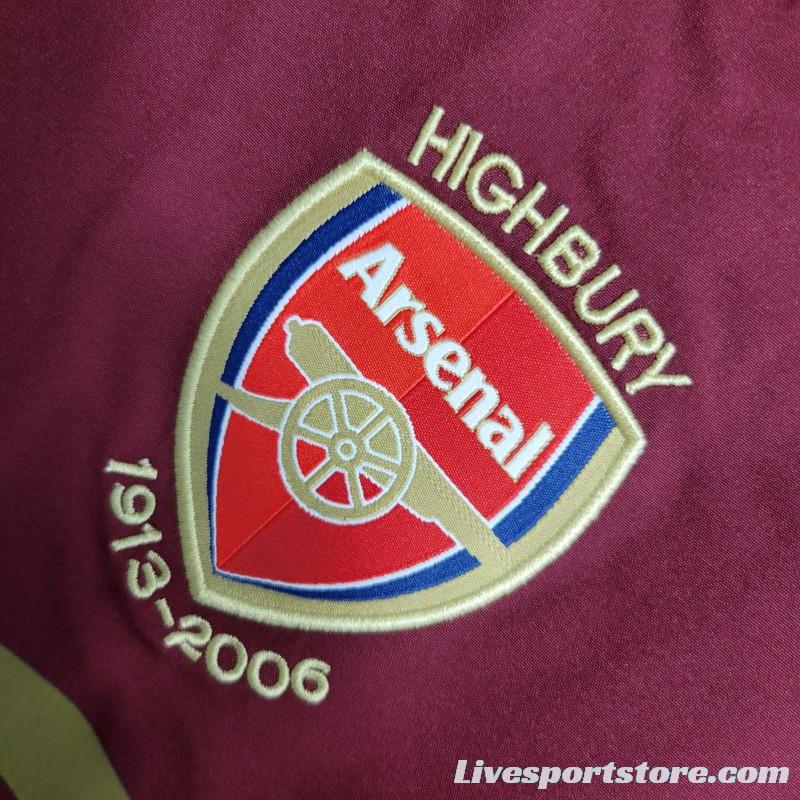 Retro 05-06 Arsenal Home Long Sleeve Jersey