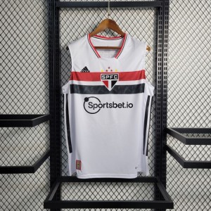 22-23 Sao Paulo Home Vest White Jersey