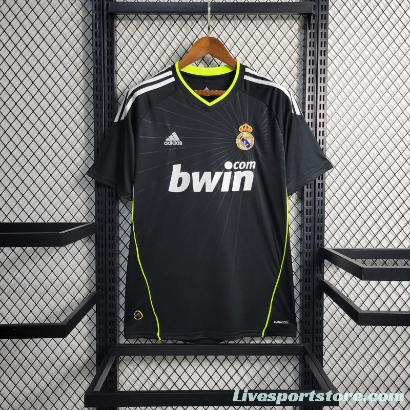 Retro 10-11 Real Madrid Away Black Soccer Jersey