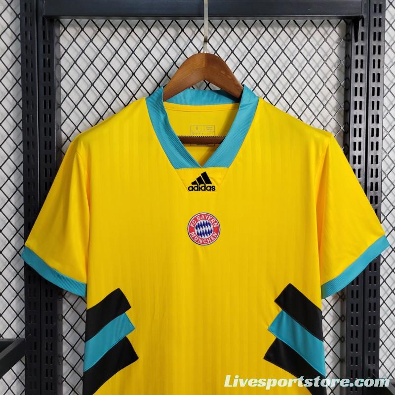 23-24 Bayern Munich Yellow Icon Jersey with Embroidery logo