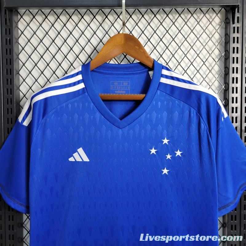 23-24 Cruzeiro Goalkeeper Blue Jersey