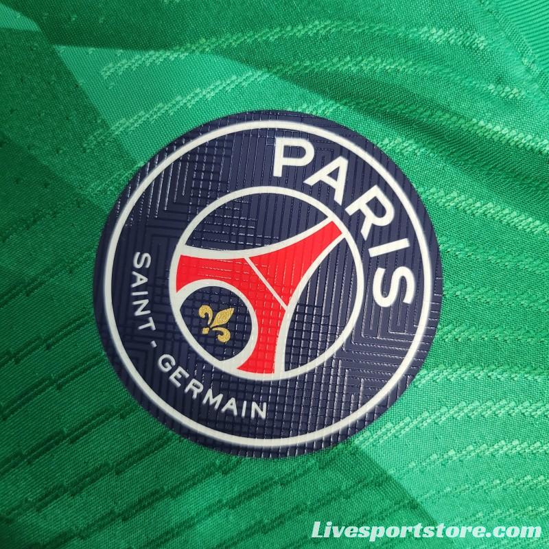 Player Version 23-24 PSG Goalkeeper Green Jersey