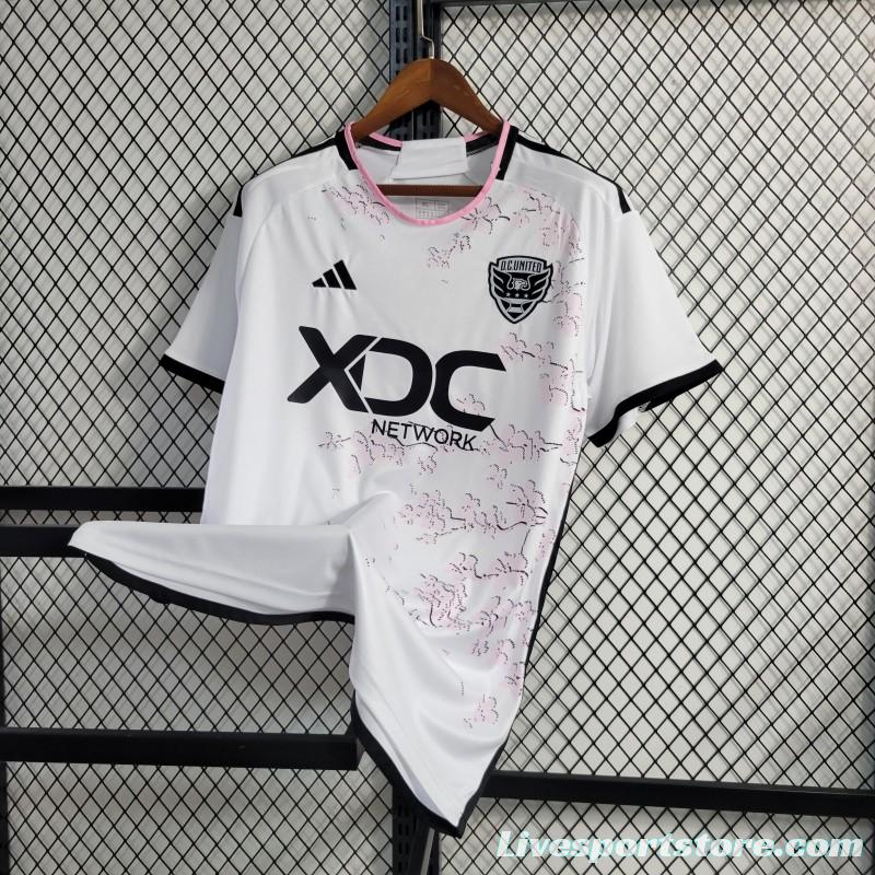 23/24 DC United White The Cherry Blossom Jersey