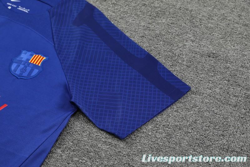 23-24 Barcelona Blue Short Sleeve+Shorts