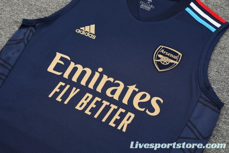 23-24 Arsenal Navy Vest Jersey+Shorts