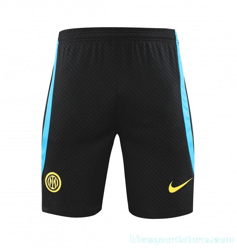 23-24 Inter Milan Black/Blue Vest Jersey+Shorts