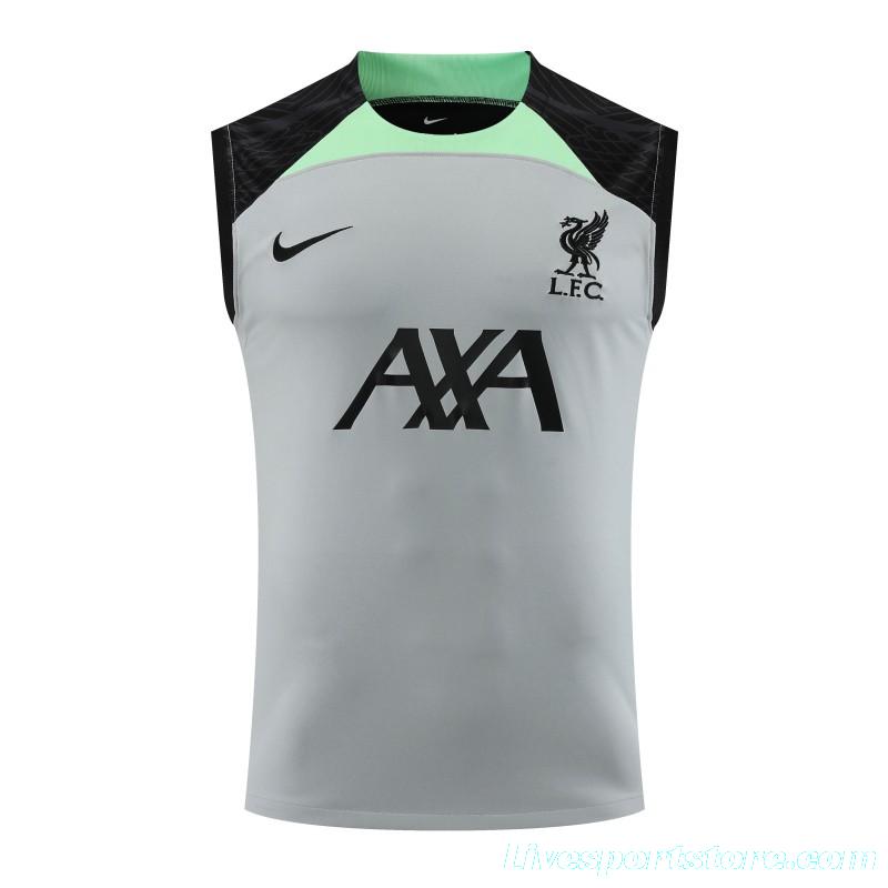 23-24 Liverpool Grey Vest Jersey+Shorts