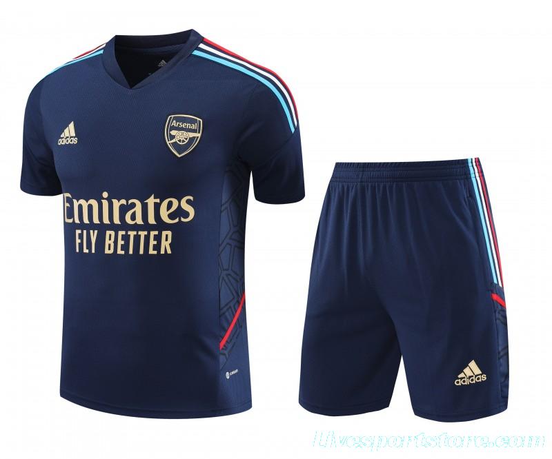 23-24 Arsenal Navy Short Sleeve+Shorts