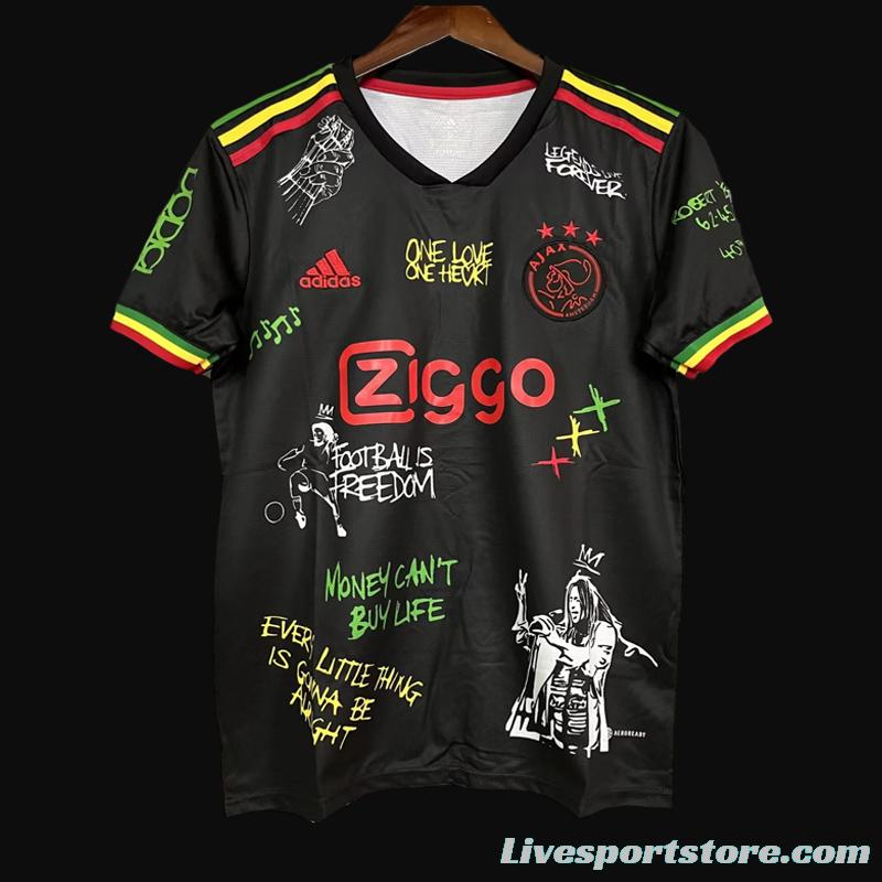 Retro 21/22 Ajax Third Black One Love Edition Jersey