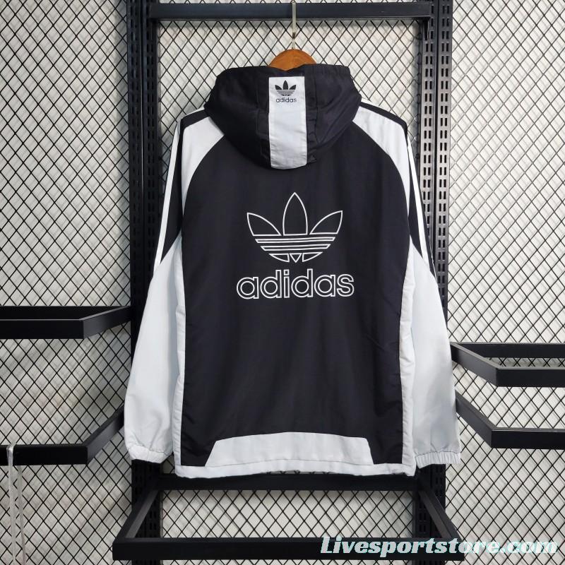 2023 Adidas Originals Black Windbreaker