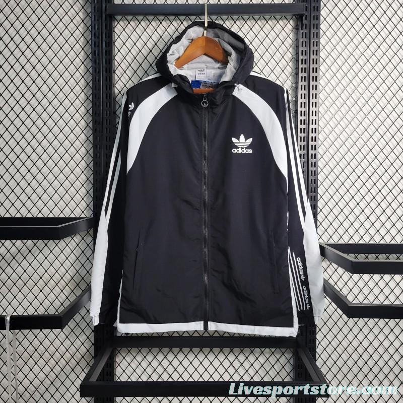 2023 Adidas Originals Black Windbreaker